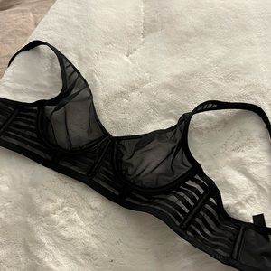 Victoria’s Secret Black Mesh Bra 32A